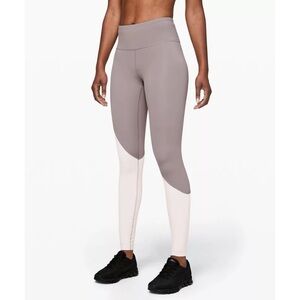 Lululemon Speed Wunder Tight Asym - Half Moon/Light Chrome/Grey